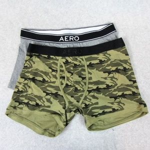 Mens Boxer Briefs Lot of 2 Grey Camo